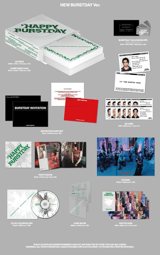 Amazon.co.jp: SEVENTEEN 5th Album HAPPY BURSTDAY ＜NEW